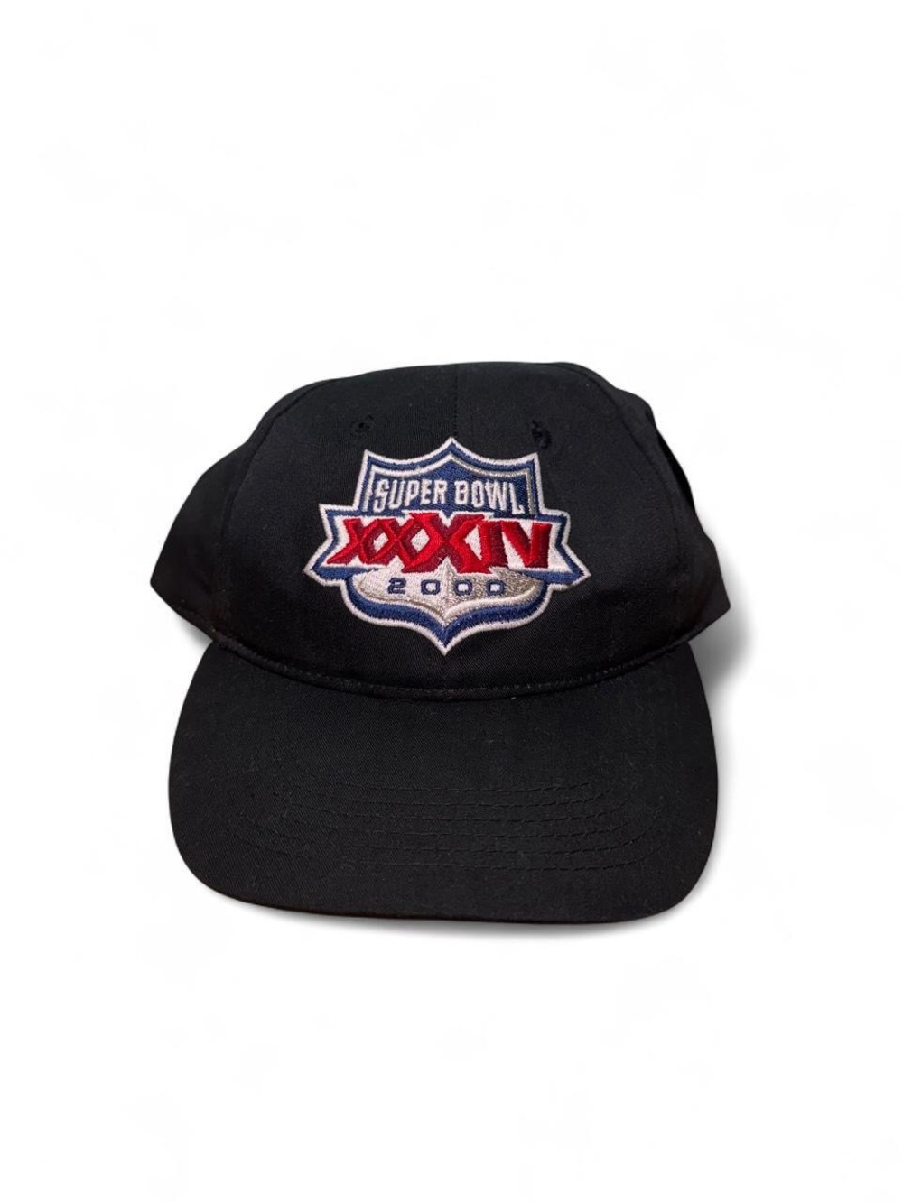 Vintage 2000 Annco Super Bowl XXXIV embroidered snapback hat black NWT